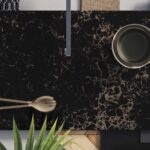 Caesarstone 5100 Vanilla Noir Kitchen