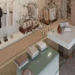 Caesarstone ICON 8101 Clearlight Bathroom