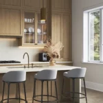 Caesarstone ICON 8250_Andes Trail modern one-wall kitchen with island