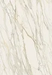 White marble surface with subtle gray and beige veining patterns.